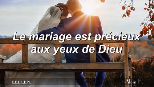 Lire la suite à propos de l’article Le mariage est précieux aux yeux de Dieu.