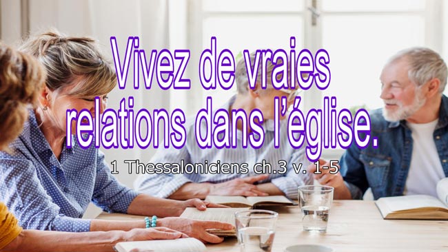 Lire la suite à propos de l’article Vivez de vraies relations dans l’église.