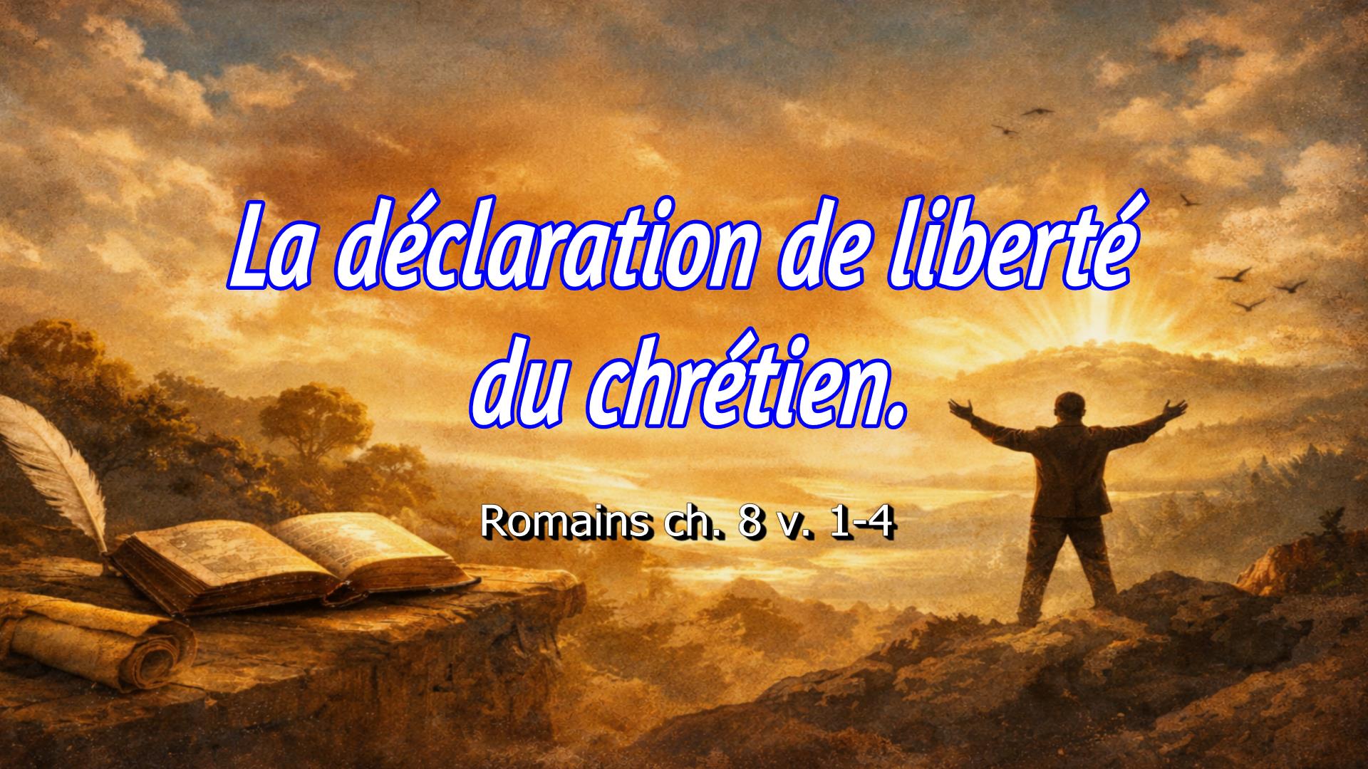 Lire la suite à propos de l’article La déclaration de liberté du chrétien.